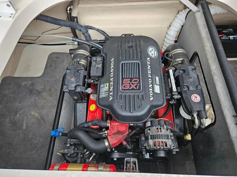 Slide: The Image of Volvo Penta 5.0 GXi engine in a 2008 Bryant 233 boat. - 24