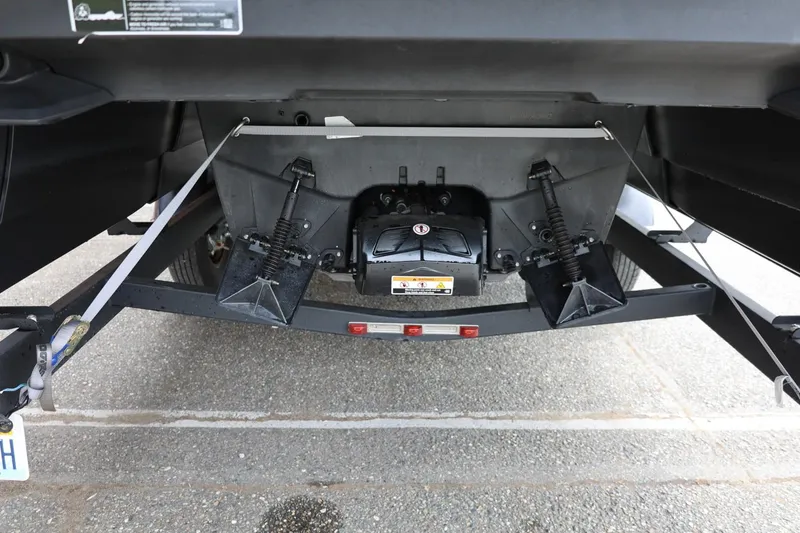 Slide: The Image of Rear view of 2022 Sea-Doo Switch Cruise 21 trailer hitch and suspension system. - 11