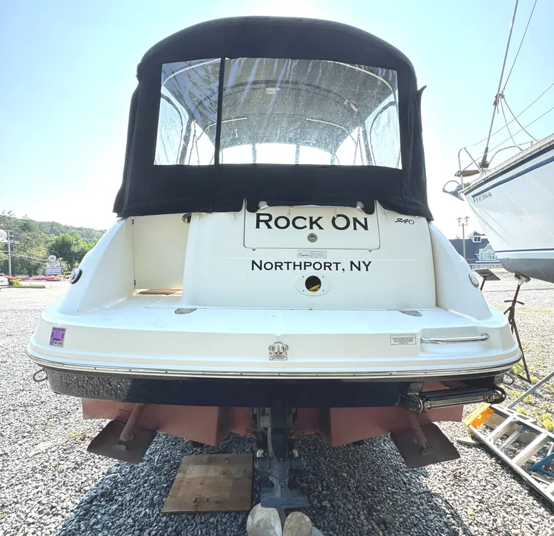 Slide: The Image of 2008 Sea Ray 240 Sundancer boat named "Rock On" in Northport, NY. - 3