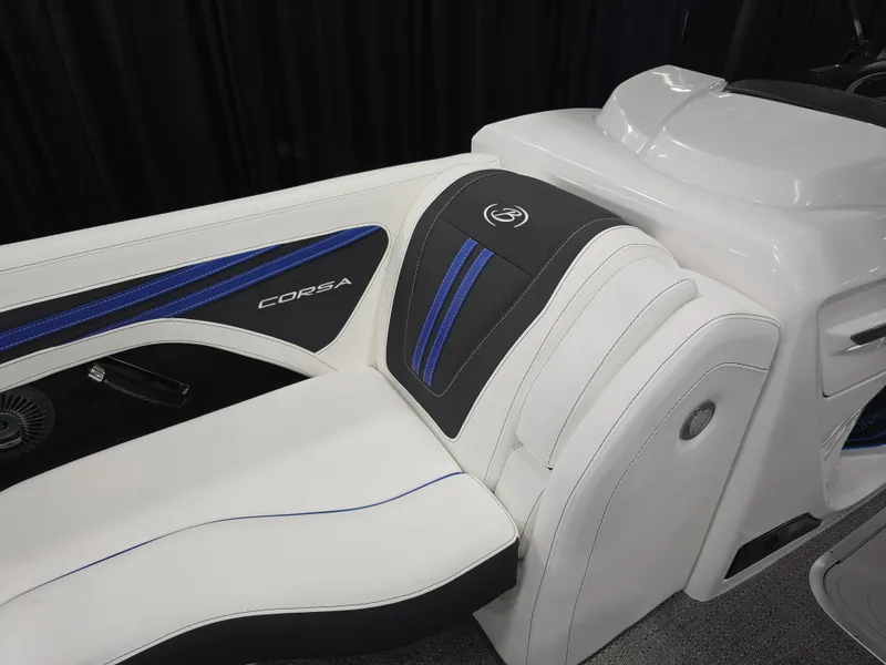 Slide: The Image of Interior of 2026 Barletta Corsa 23 U with luxurious seating. - 10