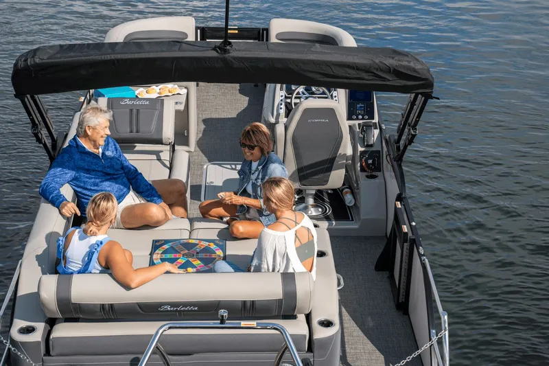 Slide: The Image of Interior of Barletta Corsa 23 U boat, model year 2026. - 3