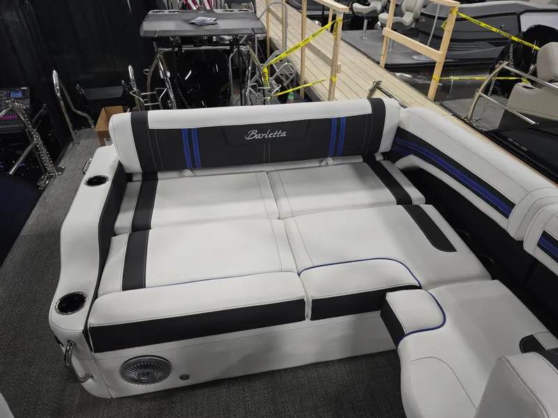 Slide: The Image of 2026 Barletta Corsa 23 U boat with luxurious seating area. - 31