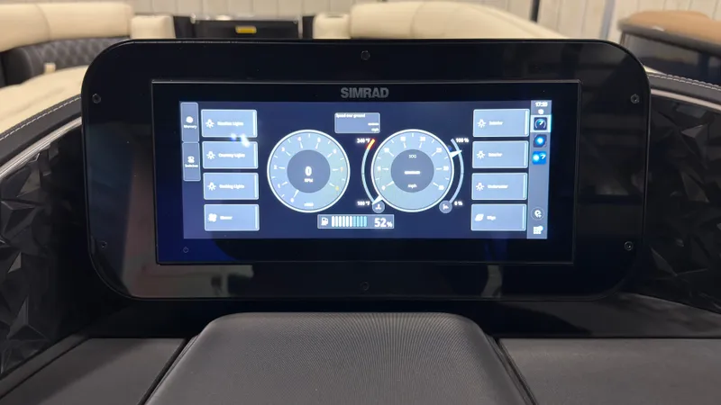 Slide: The Image of Simrad display in Barletta Lusso 25 U 2026 boat. - 22