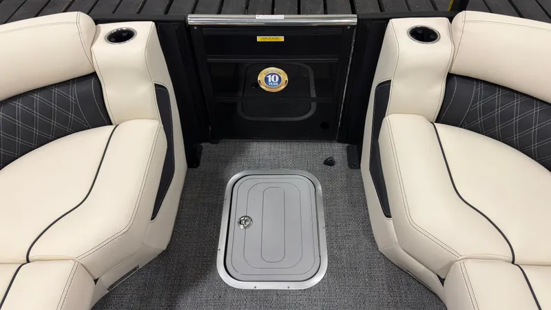 Slide: The Image of Interior of 2026 Barletta Lusso 25 U with luxurious seating. - 5