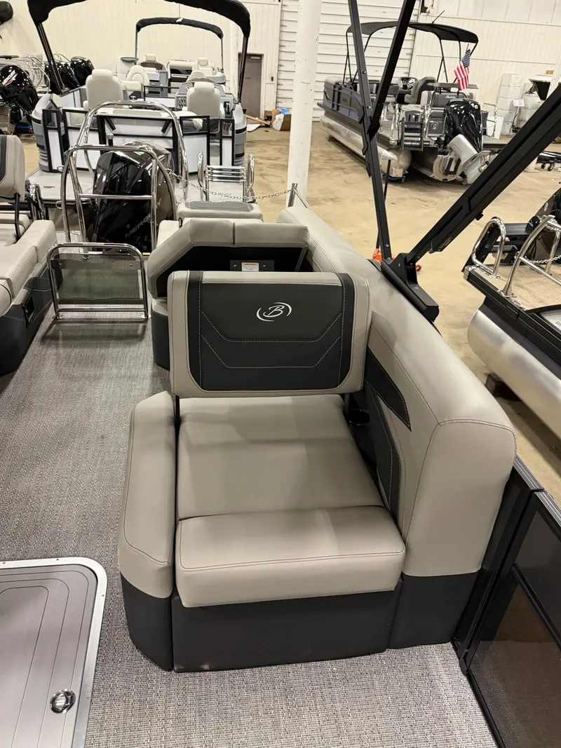 Slide: The Image of Interior of Barletta Cabrio 24 M pontoon boat, 2026 model. - 15