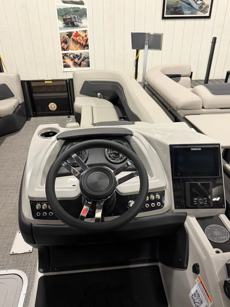 Slide: The Image of Interior of 2026 Barletta Cabrio 24 M with steering wheel and dashboard. - 16