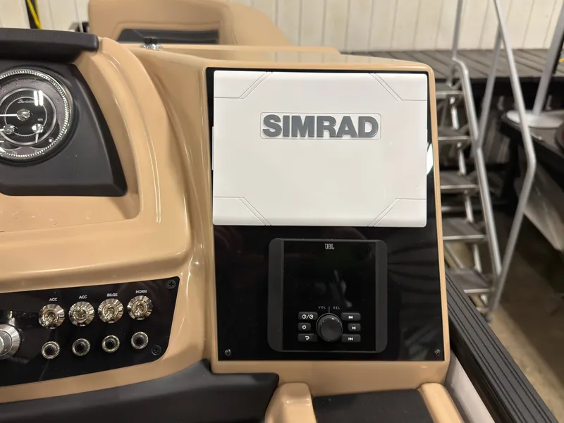Slide: The Image of Dashboard of 2026 Barletta Cabrio 22 U with Simrad display. - 16