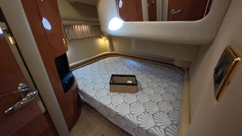 Slide: The Image of Luxurious cabin interior of 2001 Sea Ray 450 Express Bridge yacht. - 7