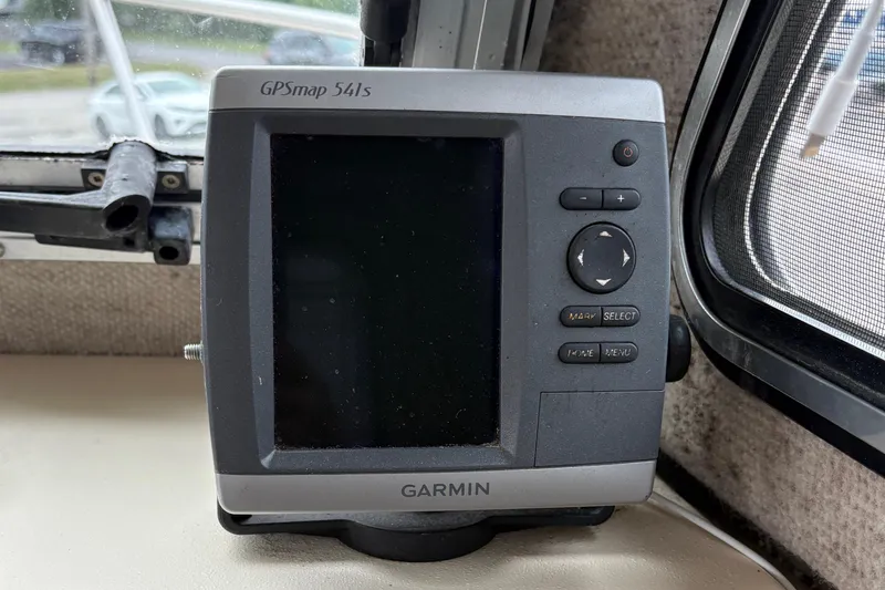 Slide: The Image of Garmin GPSmap 541s device inside a 2012 Parker 2120 Sport Cabin boat. - 11
