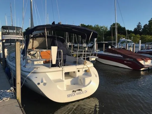 Slide: The Image of Catalina 309 sailboat docked at Mentor Harbor, Ohio, 2007 model. - 4