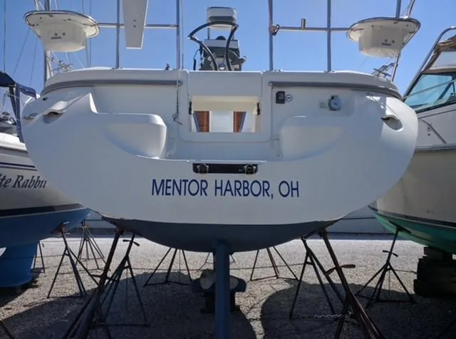 Slide: The Image of Catalina 309 sailboat, 2007 model, docked at Mentor Harbor, Ohio. - 5