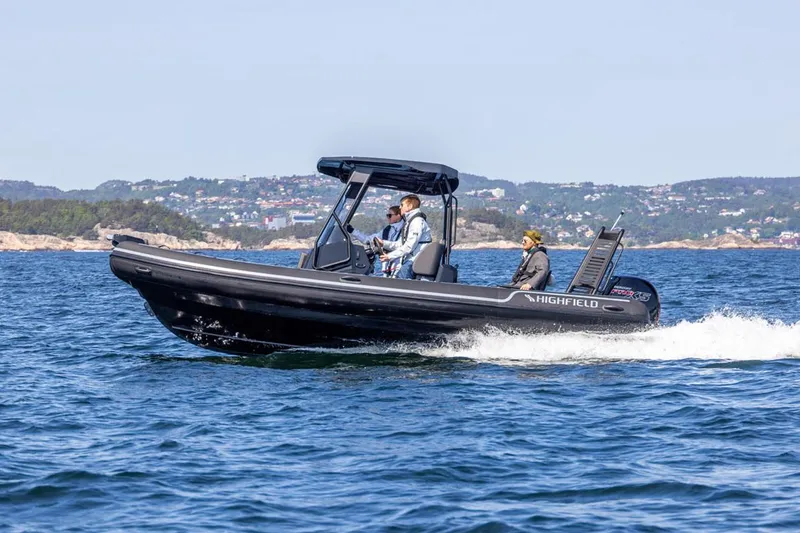 Slide: The Image of Manufacturer Provided Image: 2025 Highfield Sport 660 boat cruising on open water. - 3