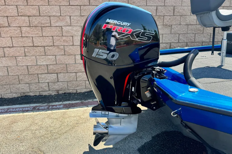Slide: The Image of 2021 Vexus AVX1980 boat with Mercury Pro XS 150 outboard motor. - 6