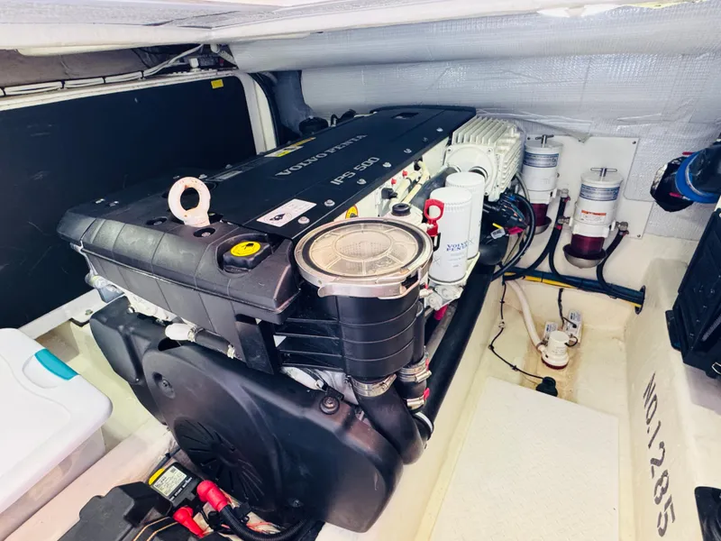 Slide: The Image of Engine room of 2018 Sabre 42 Salon Express with Volvo Penta IPS600 engine. - 37