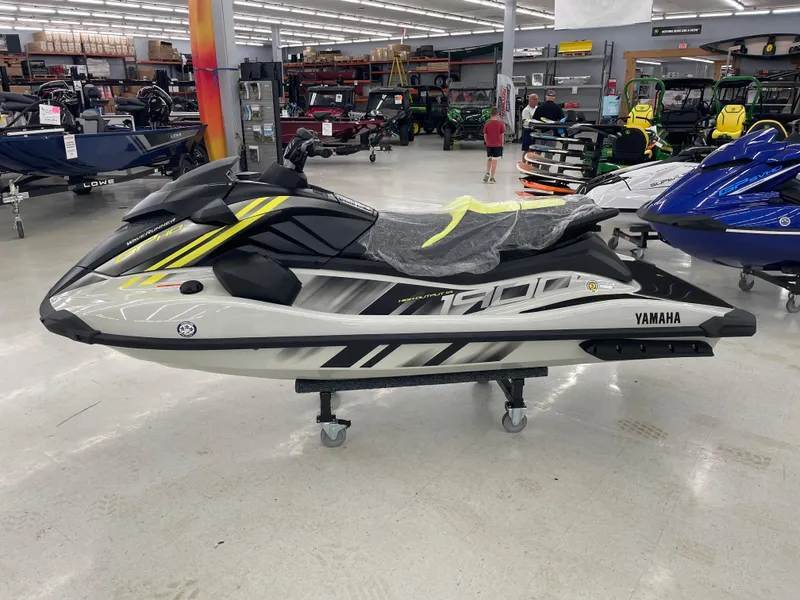 Slide: The Image of 2025 Yamaha WaveRunner GP HO displayed in a showroom, featuring sleek design and vibrant colors. - 4