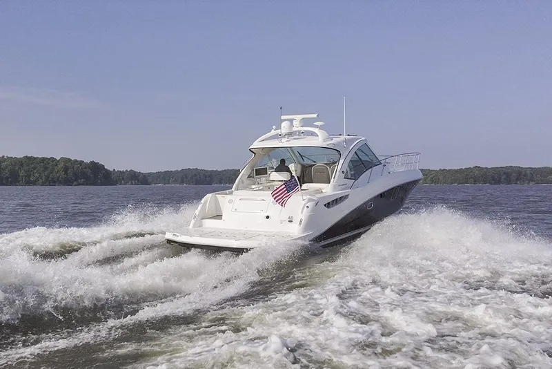 Slide: The Image of 2008 Sea Ray 48 Sundancer underway - 58