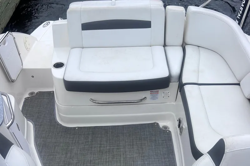 Slide: The Image of Cup holder and textured surface on 2015 Chaparral 224 Sunesta boat. - 21