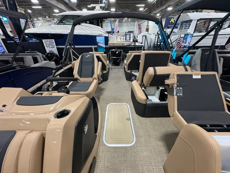 Slide: The Image of Interior of 2026 Barletta Cabrio 22 M pontoon boat. - 4