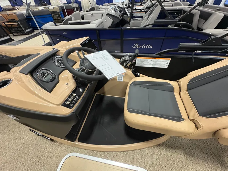 Slide: The Image of Interior view of Barletta Cabrio 22 M boat, model year 2026. - 7