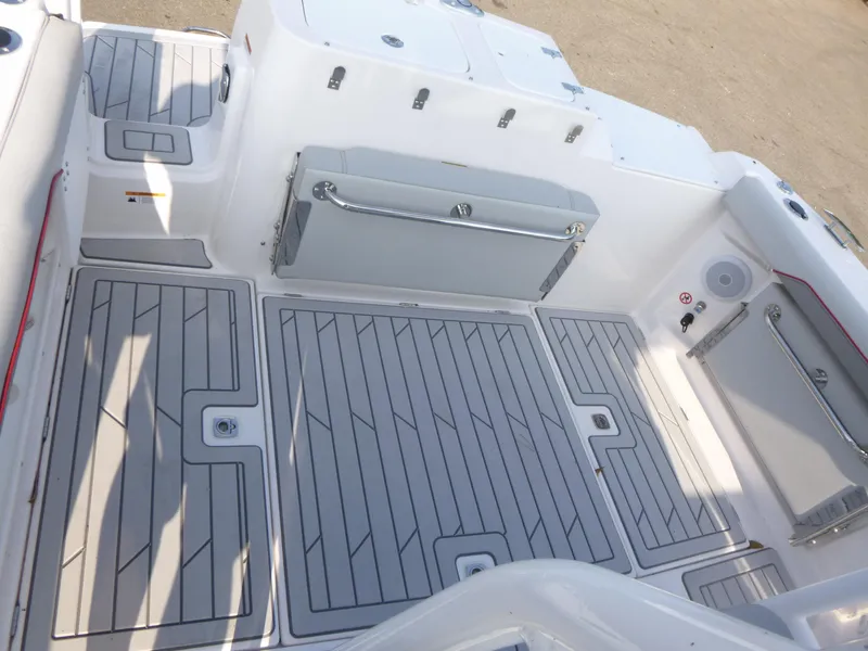 Slide: The Image of Spacious deck of 2025 Solara S-250 CW boat with sleek design and modern features. - 10