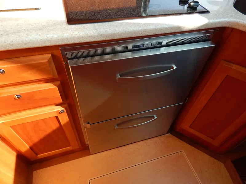 Slide: The Image of Stainless steel refrigerator in 2010 Sabre 40 Sedan yacht kitchen. - 36