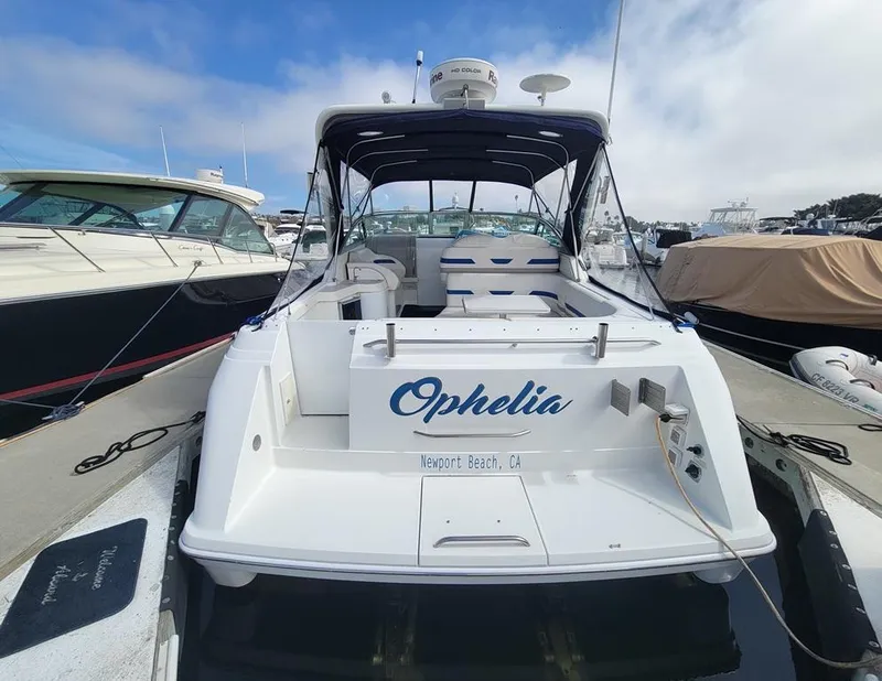 Slide: The Image of 2003 Formula 31PC boat named Ophelia docked at Newport Beach, CA. - 12