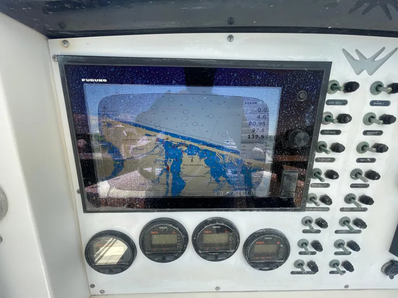 Slide: The Image of Boat navigation system on a 2006 Southport 26 Center Console. - 24