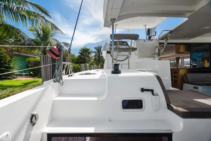 Slide: The Image of Modern bathroom in 2017 Lagoon 42 yacht with shower and sink. - 40