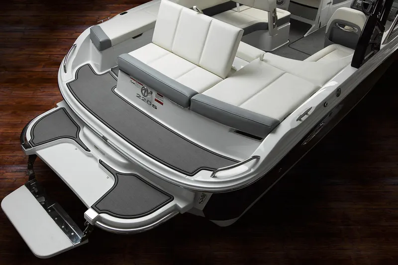 Slide: The Image of Manufacturer Provided Image: 2019 Cobalt 220S boat with spacious seating and swim platform. - 14