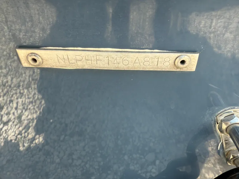 Slide: The Image of Hull identification number on 2018 Tidewater 232 LXF boat. - 25