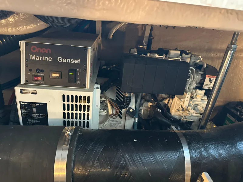 Slide: The Image of Onan Marine Genset in 2005 Sea Ray 420 Sundancer engine room. - 43