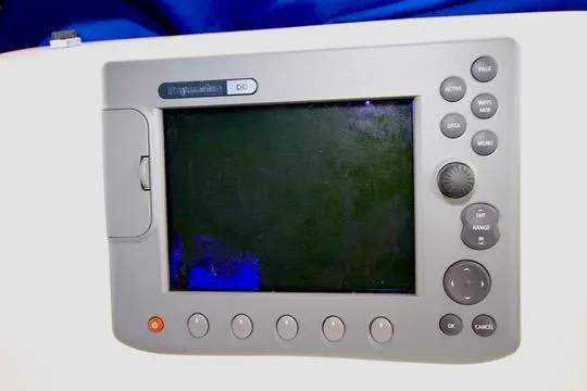 Slide: The Image of Marine navigation system on a 2006 Harbor Master Coastal 400 boat. - 28