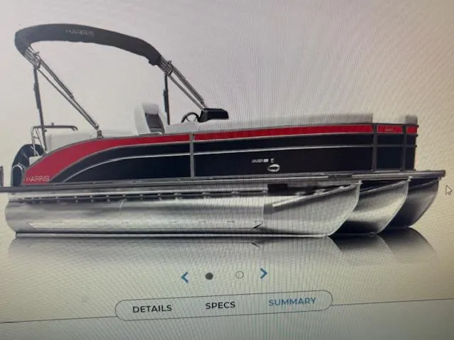 The Image of 2025 Harris Cruiser 230 CWDH pontoon boat with sleek design and modern features. - 1