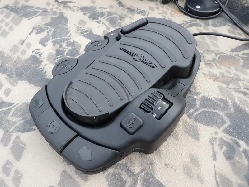 Slide: The Image of Black Havoc VJST-C 1756 foot pedal on patterned surface, 2021 model. - 28