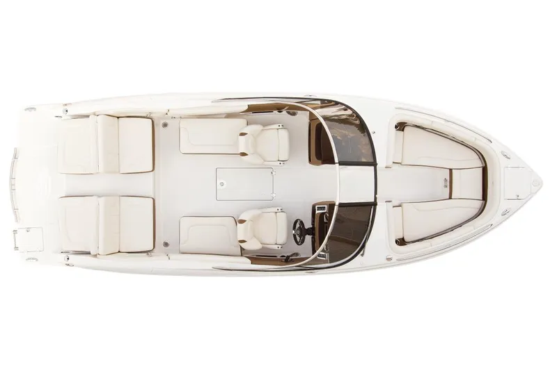 Slide: The Image of Manufacturer Provided Image: Top view of a 2017 Chaparral 257 SSX boat with spacious seating layout. - 28