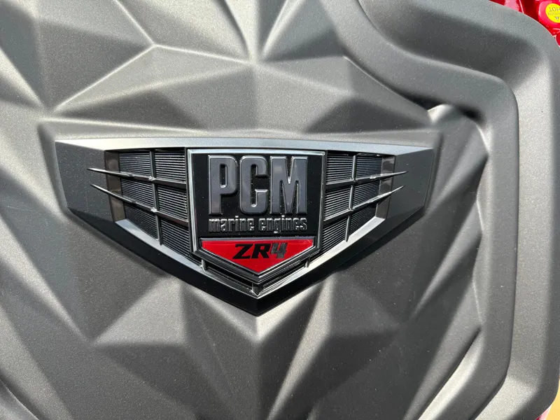 Slide: The Image of PCM Marine Engines logo on 2025 Nautique Ski 200 boat. - 30