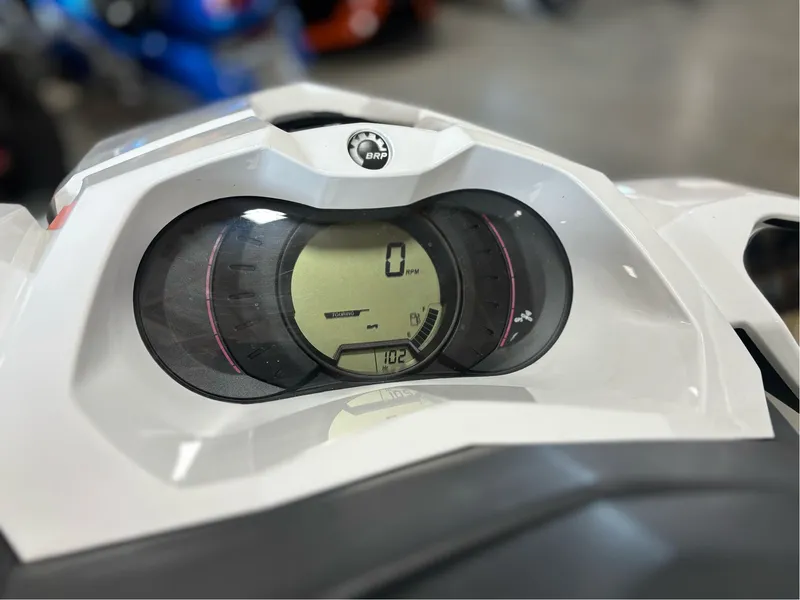 Slide: The Image of Dashboard of a 2016 Sea-Doo GTI 130, displaying speed and RPM gauges. - 3