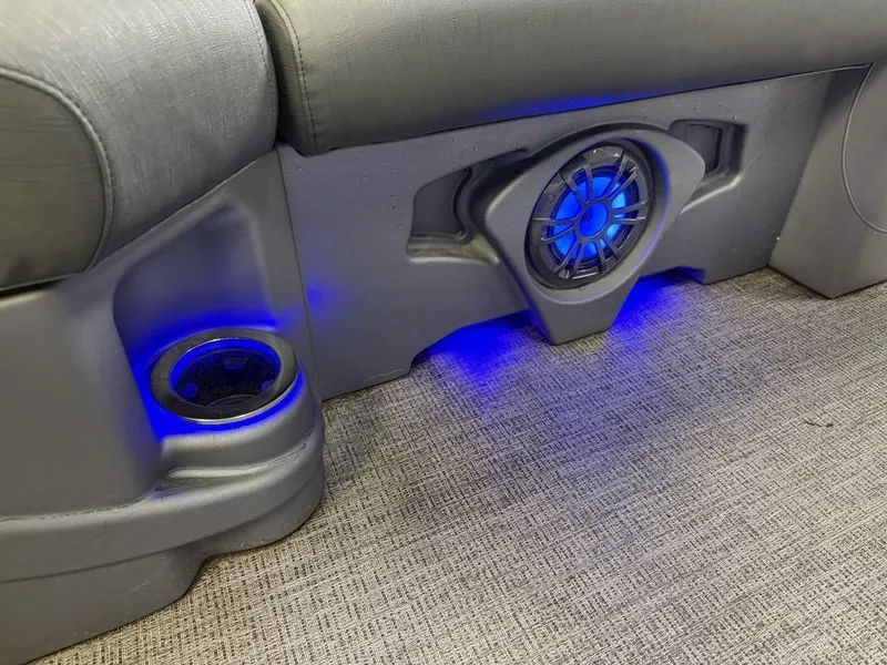 Slide: The Image of Tahoe LTZ 2385 Quad Lounge Tritoon Pontoon & Honda 4-Stroke EFI 2022 - 24