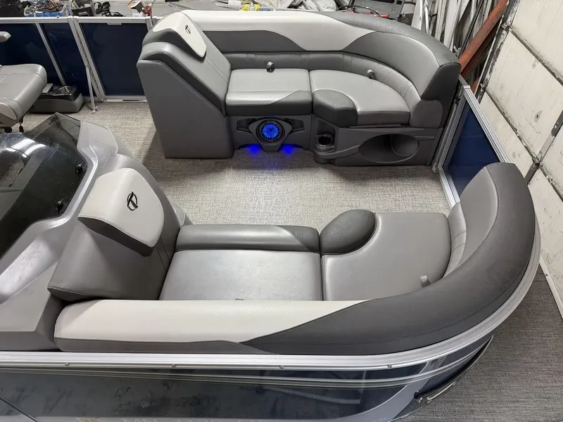 Slide: The Image of Tahoe LTZ 2385 Quad Lounge Tritoon Pontoon & Honda 4-Stroke EFI 2022 - 3