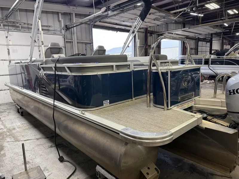 Slide: The Image of Tahoe LTZ 2385 Quad Lounge Tritoon Pontoon & Honda 4-Stroke EFI 2022 - 45