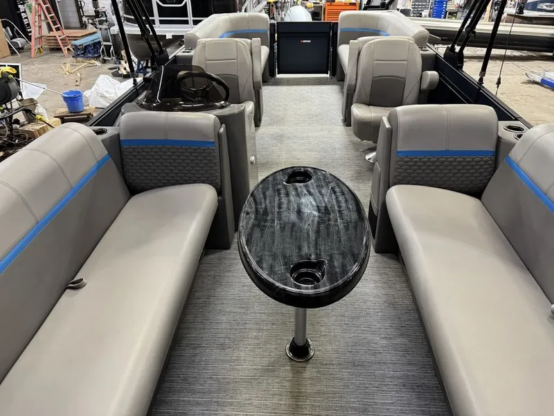 Slide: The Image of Qwest 822 100HP Quad Lounge Pontoon 2023 - 10