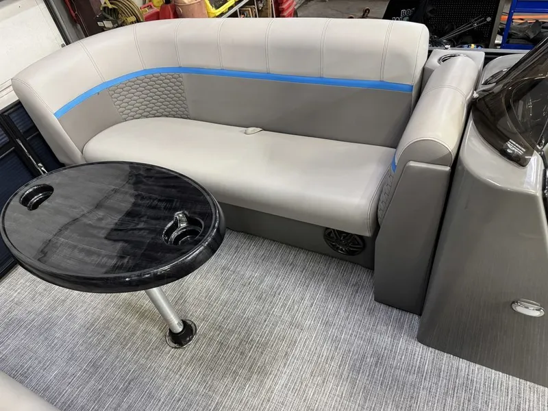 Slide: The Image of Qwest 822 100HP Quad Lounge Pontoon 2023 - 14