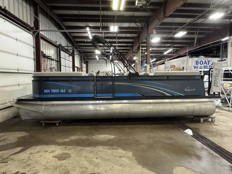 Slide: The Image of Qwest 822 100HP Quad Lounge Pontoon 2023 - 16