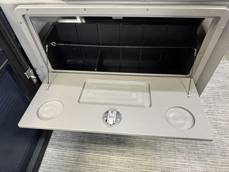 Slide: The Image of Qwest 822 100HP Quad Lounge Pontoon 2023 - 18