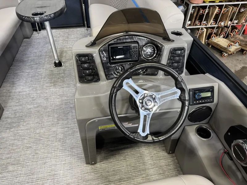 Slide: The Image of Qwest 822 100HP Quad Lounge Pontoon 2023 - 27