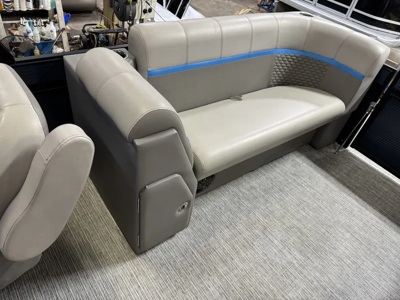 Slide: The Image of Qwest 822 100HP Quad Lounge Pontoon 2023 - 35