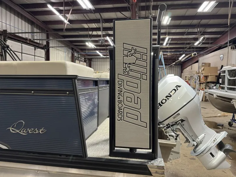 Slide: The Image of Qwest 822 100HP Quad Lounge Pontoon 2023 - 41