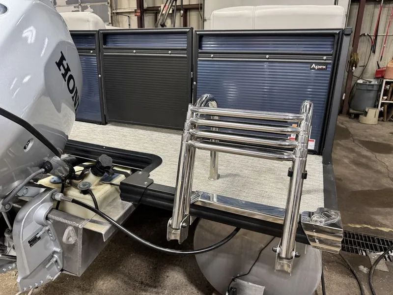 Slide: The Image of Qwest 822 100HP Quad Lounge Pontoon 2023 - 45