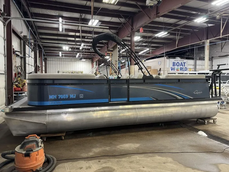 Slide: The Image of Qwest 822 100HP Quad Lounge Pontoon 2023 - 51