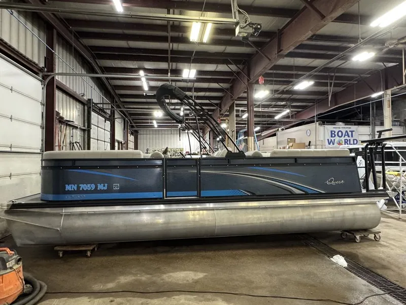 Slide: The Image of Qwest 822 100HP Quad Lounge Pontoon 2023 - 52